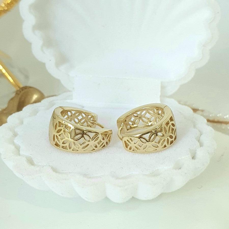 14 karat deals gold plated earrings