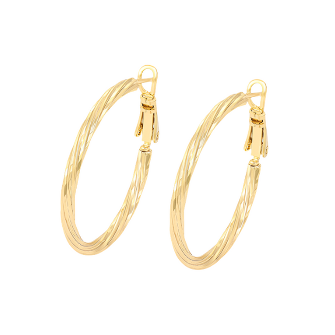 14 K Gold Plated Hoops earrings