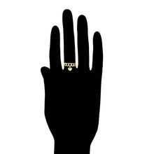 Load image into Gallery viewer, 14 K Gold Plated link heart ring
