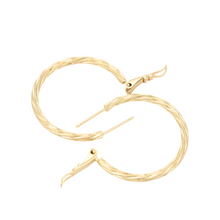 Load image into Gallery viewer, 14 K Gold Plated Hoops earrings
