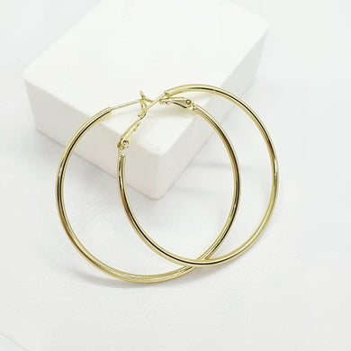 14 K Gold Plated Hoops earrings - BIJUNET