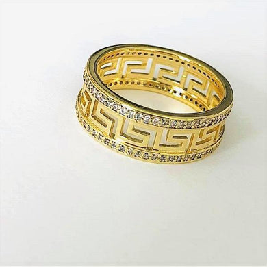 14 K Gold Plated ring with white zirconium - BIJUNET