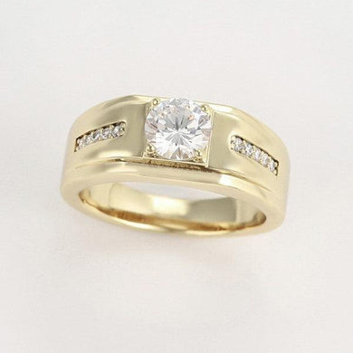 14 K Gold Plated ring with white zirconium - BIJUNET