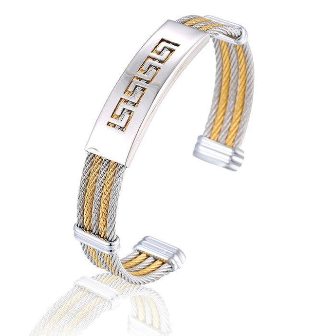 Gold Plated Stainless steel bracelet - BIJUNET