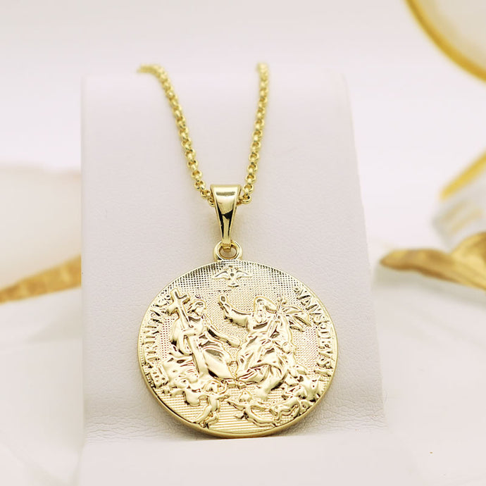 14 K Gold Plated pendant Holy Trinity